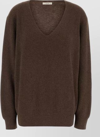 The Row cashmere v-neck sweater