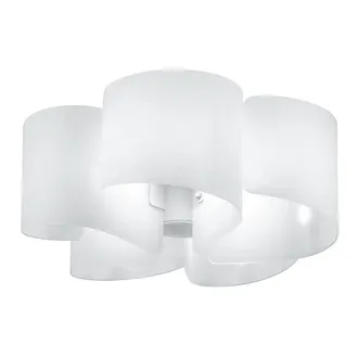 Luce-Ambiente-Design Plaf&oacute;n Imagine en Vidrio Plata 63 Cm