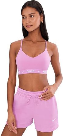 Nike Dri-FIT Indy Light Support Bra Womens Bra Light Magenta/Light Magenta/White : XL, Elastane/Nylon/Polyester