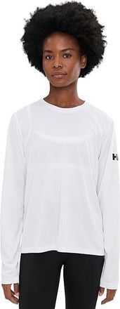 Helly Hansen HH Tech Crew Long Sleeve 2.0 Womens Clothing White : XL, Polyester