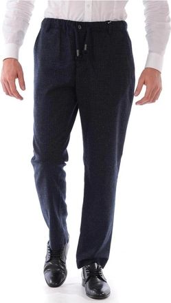 Daniele Alessandrini Jeans - Heren - Slim Fit Broeken - Blauw - 2XS - Wol - Broeken
