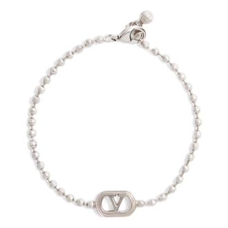 Valentino Garavani Bracelets, male, Gray, Size: L Bijoux Bracelet