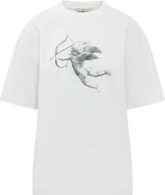 Fiorucci Relaxed Grafisch T-shirt - Dames - T-shirts - Wit - M - Tops