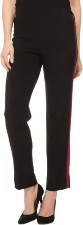 Joseph Ribkoff Amelia Straight Pant In Navy/red