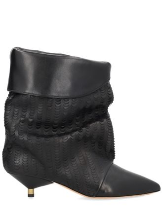 Isabel Marant Black Textured Edrik Boots