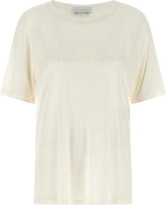 Stella McCartney T-shirt con ricamo - Toni neutri
