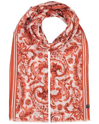 V. Fraas Paisley Maxi Wrap Scarf