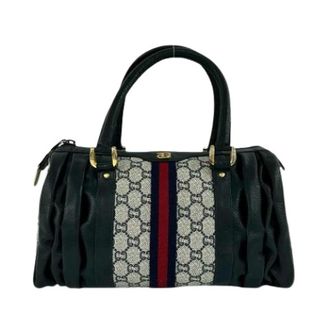 Gucci Pre-owned Handbags, female, Blue, Size: ONE SIZE Pre-owned Vintage Handbag