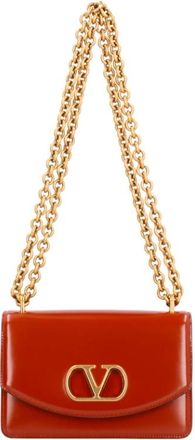 Valentino Garavani Vain Small Shoulder Bag - Dames - Schoudertassen - Rood - ONE Size - Leer - Tassen