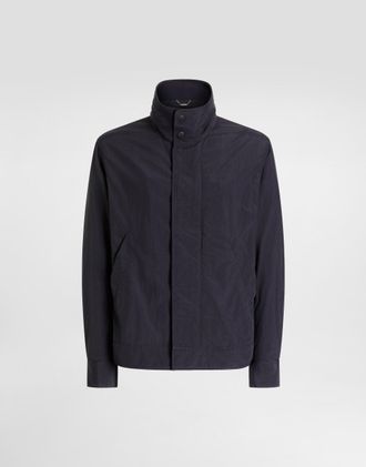 Dolce & Gabbana Canvas Jacket - Man Coats And Jackets Blue 46