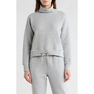 90 Degree by Reflex Eva Ottoman Cotton Blend Sweatshirt in Heather Grey at Nordstrom Rack, Size X-Large