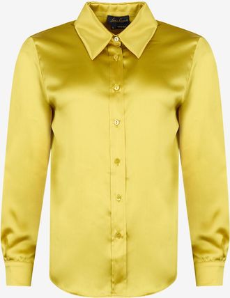 Luisa Spagnoli Lang&auml;rmliges Seidenhemt Latteria