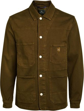 Paul Smith Chore Stretch-cotton Overshirt - Green - XL