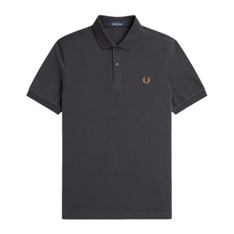 Fred Perry Polo Shirts, male, Gray, Size: 2XL Slim Fit Anchor Polo Shirt