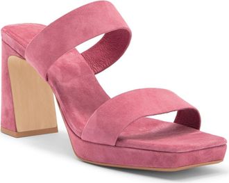 Jeffrey Campbell Danity Platform Slide Sandal in Deep Pink Suede at Nordstrom, Size 9.5