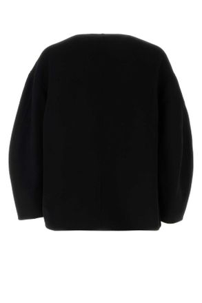 Jil Sander Mens Virgin Wool Sweater Black