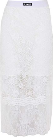Pinko White Harmonie Skirt