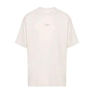 Dr&ocirc;le de Monsieur T-Shirts, male, Beige, Size: XL Logo Cotton T-shirt