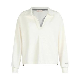 Liu Jo Felpa Sweatshirt - Dames - Longsleeves - Wit - L - Katoen - Tops
