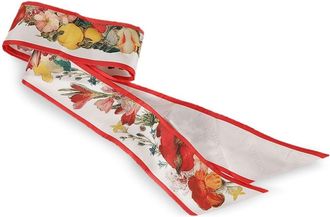 Alexander McQueen floral-jacquard silk scarf - women - Silk - One Size - White