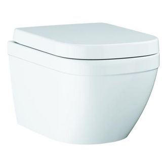 GROHE Euro Ceramic - Wc Sospeso Con Copriwater Softclose, Rimless, Bianco Alpino 39554000 - Grohe