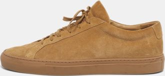 Common Projects Brown Suede Achilles Low Top Sneakers