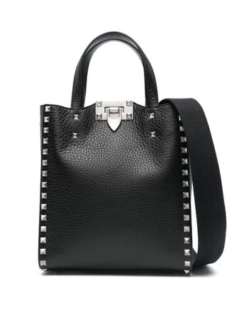 Valentino Garavani Rockstud tote bag - men - Calf Leather - One Size - Black