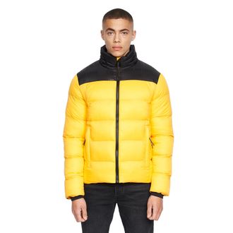 Duck and Cover Mens Synflax Puffer Jacket (Yellow) - Size X-Large