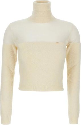 Elisabetta Franchi Donna, Maglie, Beige, L, new