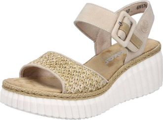 Rieker Womens Wedge Sandal In Beige