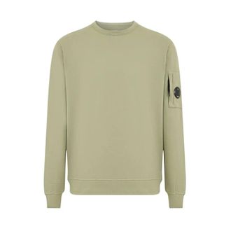 C.P. Company Sweatshirts, male, Green, Size: XL Lens Sleeve Sweatshirt