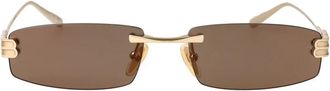 Balenciaga Sunglasses, male, Yellow, Size: 57 MM Gossip Rectangle Sunglasses