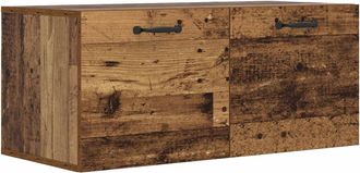 vidaXL Armario De Pared Montada En La Pared Madera Envejecida Vidaxl