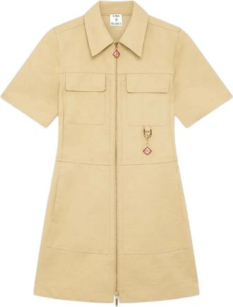 Casablanca Abito corto con zip - Giallo