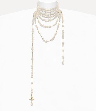 Vivienne Westwood Felicity Necklace Gold Pearls Women
