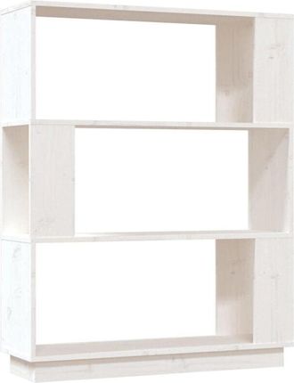 vidaXL Vidaxl - Estantería/divisor de espacios madera pino blanco 80x25x101 cm