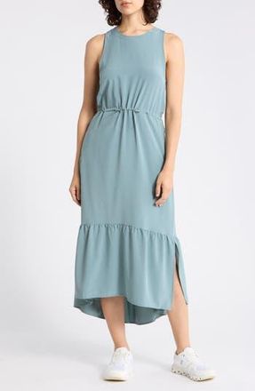 Zella Pursuit Tiered Midi Dress in Blue Goblin at Nordstrom Rack, Size X-Small