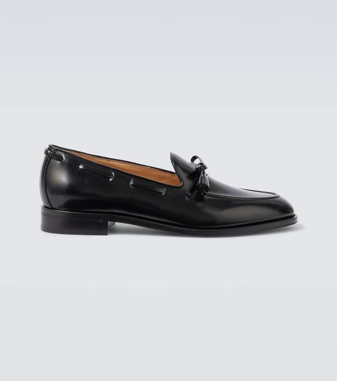Bowshire polished leather loafers