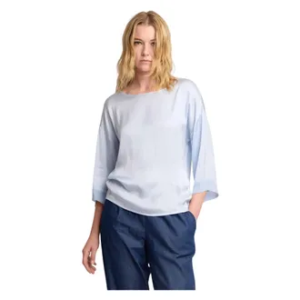 Kocca Blouses, female, Blue, Size: XL Citino Satin Blouse