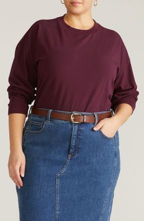 Universal Standard Drop Shoulder Top in Acai Purple at Nordstrom, Size Xl