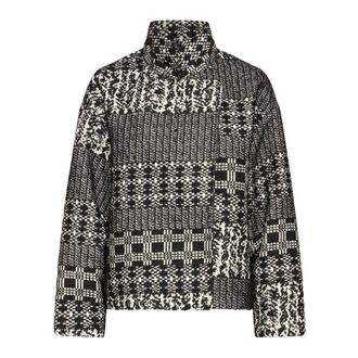 Ichi Graphic Jaquard - - Jackets - Donna - Grigio - M