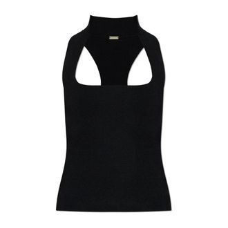 Cult Gaia Lakshmi Top - Dames - Tops zonder mouwen - Zwart - L - Leer - Tops