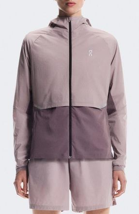 On Core Hooded Packable Running Jacket in Heron/Gobi at Nordstrom, Size X-Large