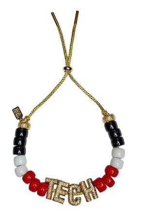 Lucky Star Womens Eye Candy Tech Id Bracelet In Red