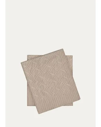 Sofiacashmere Modern Cable-Knit Cashmere Throw, 56 x 72