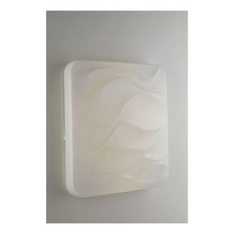 Netlighting Wave Integrated LED Dimmable Flush Ceiling Lamp Star Dust Effect in White