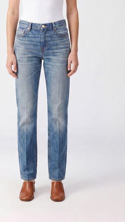 Haikure Jeans Flora a zampa slim fit a vita alta in denim di cotone