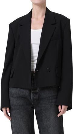 A Gold E Callie Crop Blazer in Black at Nordstrom Rack, Size Medium