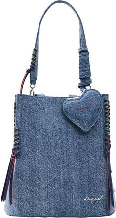 Desigual Mini Denim Backpack in Light Blue at Nordstrom