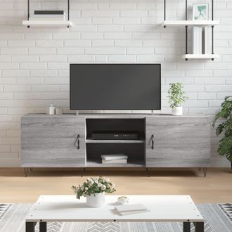 vidaXL Vidaxl - Mueble Para Tv Madera De Ingenier&iacute;a Gris Sonoma 150x30x50 Cm
